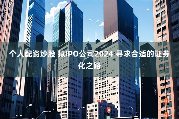 个人配资炒股 拟IPO公司2024 寻求合适的证券化之路